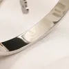 HOT 18K Gold-plated Silver Designer Bracelets Brand Letter Bangle Wedding Jewelry Gift Women Bracelet Lover Bangle Fashion Stainless Steel Jewellery Wholesale