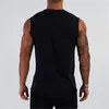 Compression Summer Gym débardeur Hommes Coton Body Body Fitness Fitness Sans manches T-shirt Workout Vêtements pour hommes