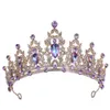 Tiaras Girls Luxury Bling Purple Crystal Tiara Crow