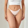 Frauenhöfen nahtloser Tanga Frauen dünne Riemen niedrige Taille hohe Flexibilität sexy Unterwäsche Ladies Slips T-Back bequeme Tanga