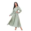 Etnische kleding diamant licht luxe jurk voor vrouwen vatte kalkoen islam moslim dubai abayas feest diner gewaden kaftan femme musulman