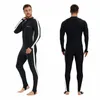 Man långärmad herrar simning dykdräkt smält baddräkt män spearfishing wetsuit kvinnlig surfing rashguard 240416
