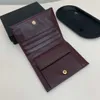 Projektant oryginalny portfel skórzany kobiety Krótka torebka karta modowa kieszonkowa torba luksusowe torebki z paszportami z pudełkiem 240415