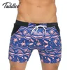 Men's Swimwear Taddlee Brand mens swimsuit boxer trunk Plus large-sized XXL board beach shorts basic swimming and surfing new Q240429