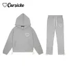 CarScicko Y2K Harajuku Herren Tracksuit Sportswear Long Pants High Street Fashion Casual Lose Hoodies Tops Hose 240428