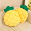 Yastık 50 cm Sarı Ananas Tropikal Meyve Yumuşak Pamuklu Dekoratif Kanepe Ev Dekorasyonu