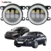 EEMRKE Led Fog Lights Assembly 30W/ 40W for Renault Latitude L70 Samsung SM5 2011-2017 with Clear Cut-line Lens Angel Eyes DRL Car PTF Daytime Running Light 12V Fog Lamp