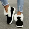 Casual Shoes Women Winter Sneakers 36-43 Zapatillas Mujer Plush Sports Warm Fur Mesh Boots Women's Running 5066