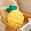 Yastık 50 cm Sarı Ananas Tropikal Meyve Yumuşak Pamuklu Dekoratif Kanepe Ev Dekorasyonu