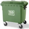 Nome da rua personalizado Número de lixo lixo lixo da lata de lata de capa de adesivo Decal de casa 240418