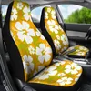 Auto -stoelafdekkingen Oranje Aloha Flowers Paren 2 Voorklep voor beschermer Floral