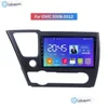 CAR DVD DVD Player Auto Radio per Honda Civic 2008-2012 Touch Sn Stereo Video O GPS Mtimedia BT 4G WiFi da 10 pollici Android Droplese a dhnty