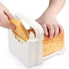 Bakgereedschap Home Professionele gids Mold Toast Bread Slicer Loaf Cutter Rack opvouwbaar snijden Bakeware Snijdgereedschap