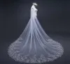 345 mètres blancs ivory Cathedral Wedding Veils Long Lace Edge Bridal Veil with peig accessoires de mariage Bride Veu Wedding Veil x01057545