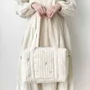 Bolsas de fraldas estilo corea recém -nascido baby care saco de fraldas bolsa de ombro bordado bordado de carrinho acolchoado Organizador de armazenamento de fraldas