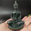 Figurine decorative Thailandia Buddha Statue Meditazione Scultura indù Fengshui Figurina Ornamenti di pietra di giada artificiale Decorazione per la casa