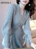 Robes décontractées pull de robe pour femmes pulllétères à tricots de célébrité Tempérament petit parfum coréen de mode coréenne Vêtements