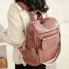Plecak Vintage PU skórzany torba na ramię duża pojemność School Casual Daypaks torebka do podróży do pracy codzienne użycie