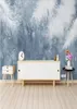 Drop Custom Large 3D Wallpaper Mural Handpainted Feathers Small Fresh Nordic Wall Decoration Painting Wallpaper2138963