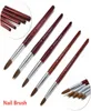 Nail Brushes 1 PC Sable Hair Acrylic Brush Wood Handle Painting Pen For Powder Professional Salon Quality DIY Beauty6469424