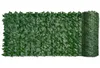 Escrive Trellis Gates Artificiel Haid Leaf vert feuille de clôture Ivy Plant Plant Fake Grass Decorative Ftearpy Protection de la vie privée 2051582