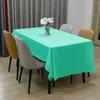 テーブルクロス使い捨てテーブルクロスパッケージングウェディングカラー濃厚独立した長方形のソリッドクロスボーダーお祝いプラスチックブルー