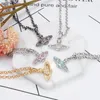 Colliers de perles de pendentif Saturne Perles courbes Collier de tennis diamant Femme Sier Chains Vintage Trendy Style