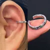 Clip enveloppe de manchette Rainbow CZ de Géométrie 1 acteur sur des boucles d'oreille Clipt Clips d'os de l'oreille Faux Non Piercing 240418