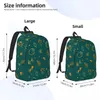 Zaino arancione pattern woman piccoli zaini per ragazzi ragazze borse book spalla portatili portatili per laptop per bambini sacchetti di scuola per bambini