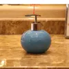 Liquid Soap Dispenser Creative Solid Color Ceramic Lotion Hand Bottle Storage Kitchen Bathroom Accessories