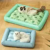 S-xl Pet Cat tapis d'été de refroidissement des chiens pour chiens respirant pour chien chat chat endormi frais de soie froide nattes lavables au lit d'été 240416