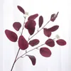 Fleurs séchées plantes artificielles eucalyptus feuilles de soie fausses fleurs bon marché bouquet arrangement intérieur jardin de maison