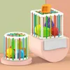 Blocs de forme colorés Tri Game bébé Montessori Toy Learning Games éducatifs pour enfants 6-12 mois Nesting Stacking Toys 240420