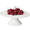 Plates Dessert Fruit Plate Table Tall Cake White Ceramic Tray Home Dining European Style Frame Wedding Props