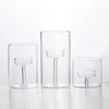 Kerzenhalter Glass Tea Licht Halter 3PCS Clear Stand Lights für Hochzeitsfeier Mittelstücke Tisch