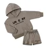 Boys Girls Tracksuit 24 New Designer Children Clothing Set Kids Spring Hoodies Shorts Shorts Summer Baby Baby Sleeve Compless for Kid Size 90cm-160cm CXD2404304