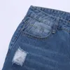 Jeans femminile ragazza adolescente vintage in denim in vita alto strappato a vita sciolta elastica vestiti degli anni '90