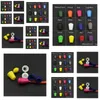 Knopf 200pcs Colorf Kabelends Bell Stopper mit Deckelschloss Plastik -Kippclip für Paracord -Kleidung Tasche Sport tragen Schuh A0295169732 DR OTKPD