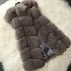 Женские жилеты Женщина Осень Uxury Fauxe Fur Женская зима густая теплый жилет леди кот