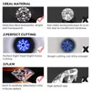 KNB Luxury 3CT Big Moissatine Diamond Wedding Engagement Oval Halo Rings for Women Original 925 Sterling Silver Fine Jewelry 240428