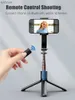 Selfie Monopods Wireless 1-Achse Anti Shake Universal Joint Stabilisator für Smartphones Falten Sie Selfie Stick Tripod Telefonhalter für mobile iPhone Android WX