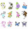 YZWLE 1 plaat wateroverdracht nagel kunststicker bloemen vlinder ontwerp nagels wraps stickertips benodigdheden sticker 7os04212165