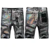 Herren -Denim -Shorts Jeans Designer Jean Fashion Distressed Ripped Bikers Damen Denims Fracht für Männer schwarze Hosen