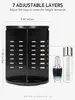 Cosmetic Organizer 360 Rotary Justerbar Makeup Organizer Box Large Capacity Badrum Kosmetik Lagring Brush Holder For Lipstick Skin Care Parfym Q240429