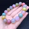 Bracelets de liaison 12 mm colorés naturels Yanyuan Agate Bracelet Femmes Stud Candy Candy Crystal Crystal Guérisse 1pcs