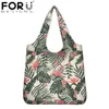 Shopping Bags FORUDESIGNS Summer Style Women Totes Handbag Tropical Hawaiian Flower Printing Female Casual Shoulder Bolsas