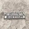 Party Decoration Rustbox Edition Autoaufkleber für Auto Truck 3D Abzeichen Emblem Decal Auto Accessoires 8x3cm Großhandel