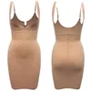 Shapers feminino deslizamentos completos para mulheres sob vestidos Tomme Control Dress Slip Shapewear Missess Body Shaper Cami Plus Tamanho US Y240429