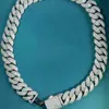 Bold 16mm Moissanite Cuban Link Chain Necklace Luxurious Silver 925 Miami Cuban for Unisex Glamour