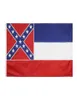 America Mississippi State 3x5 Flagcustom Flags Tous les pays Double festival cousu extérieur intérieur 4264939